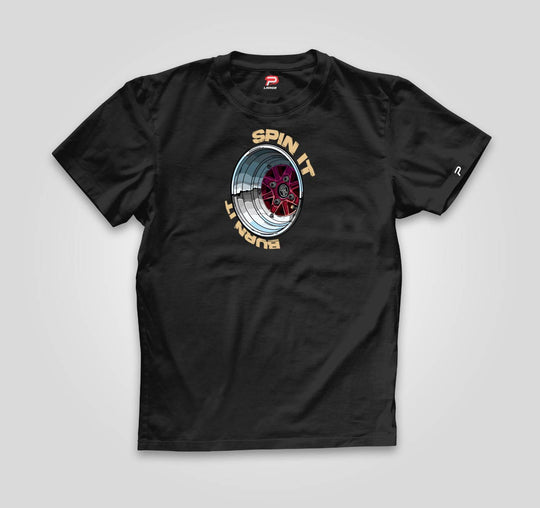 Spin It - Burn It | Basic Cut T-shirt